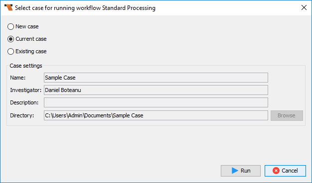Sample Workflow Execution Case Prompt